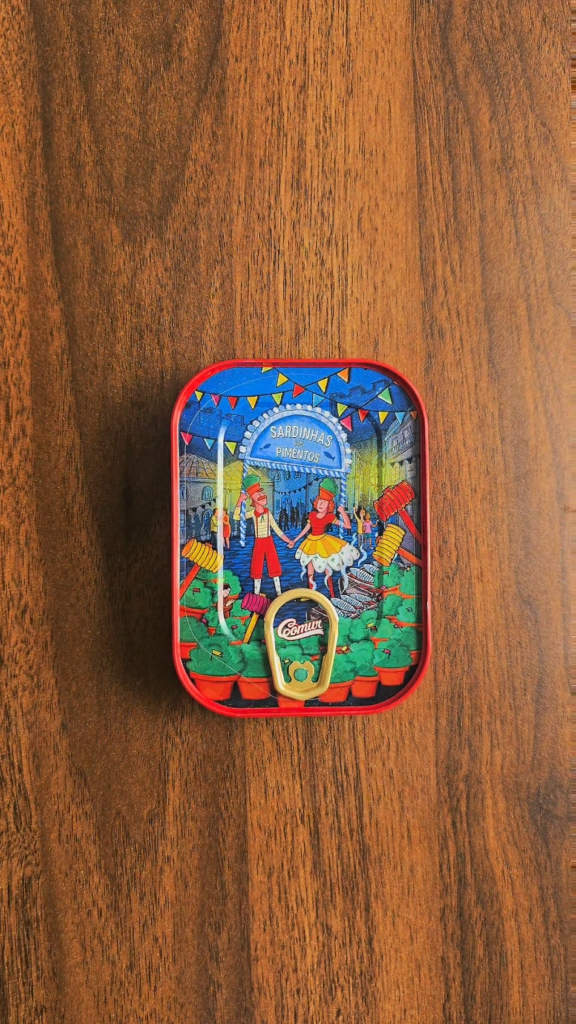 Grill sardines with sweet peppers