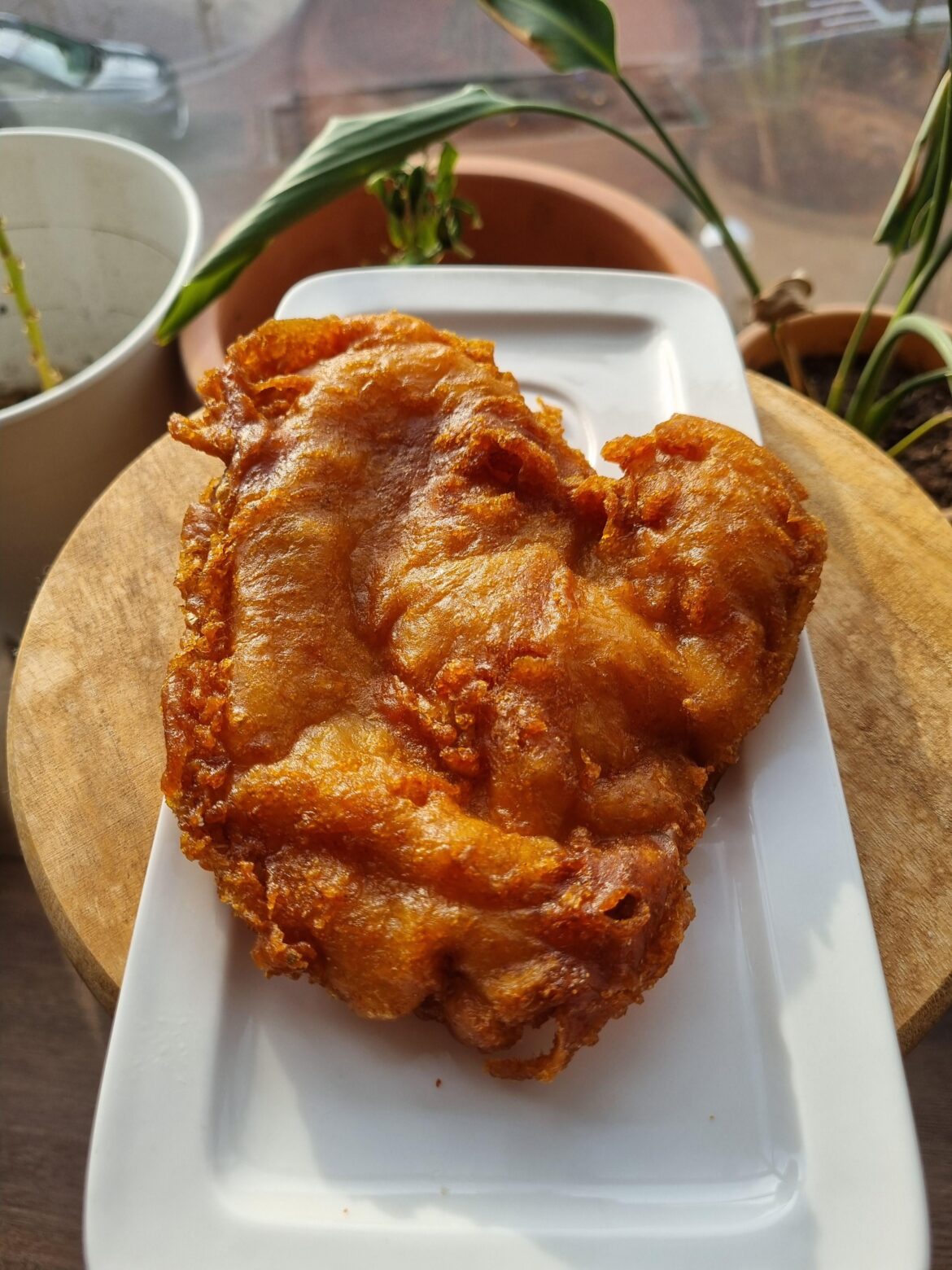 Deep fried fish filet