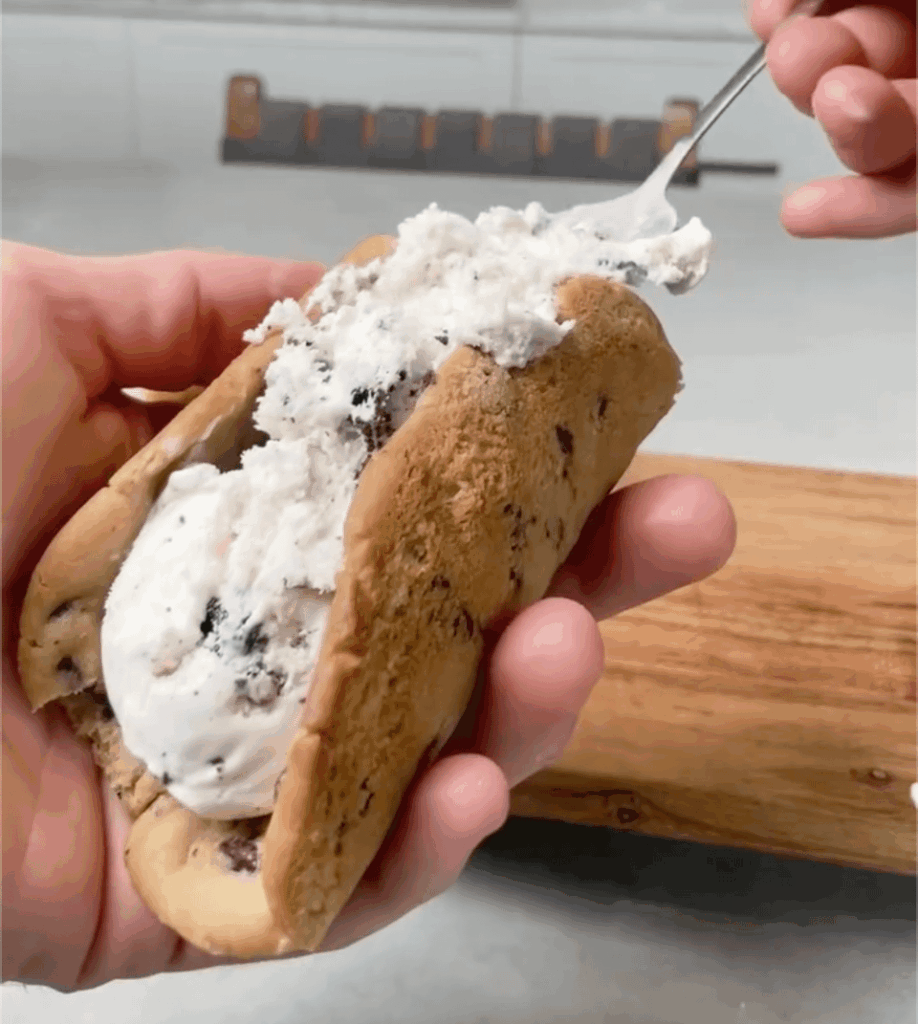 Cookie and Ice Cream Tacos