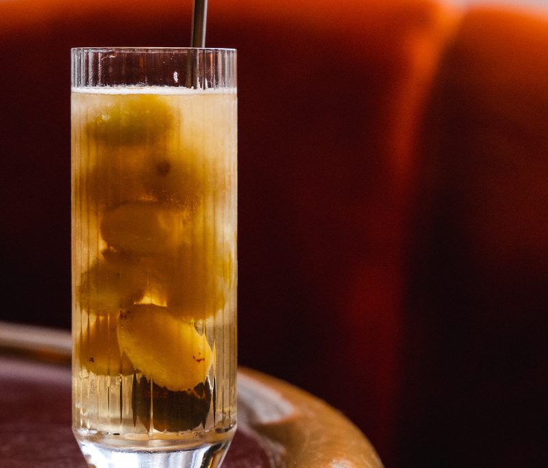 A tall glass of Chez Zou Bekaa Highball.