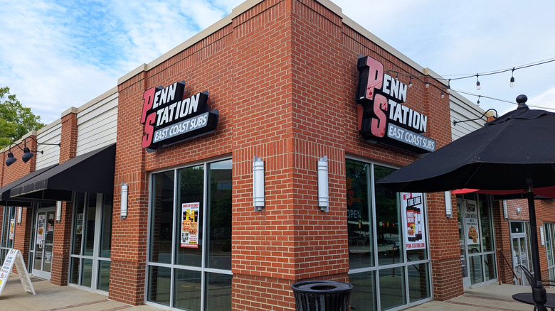 Exterior of a Penn Station sandwich shop