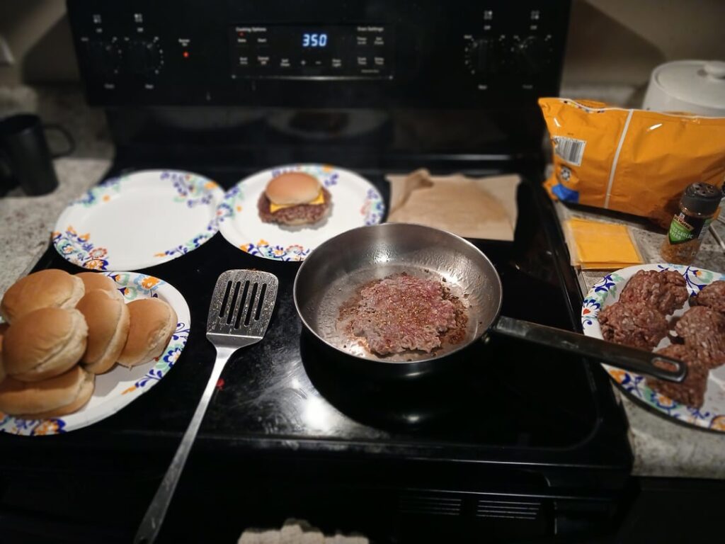 Cheeseburgers On APaperplate