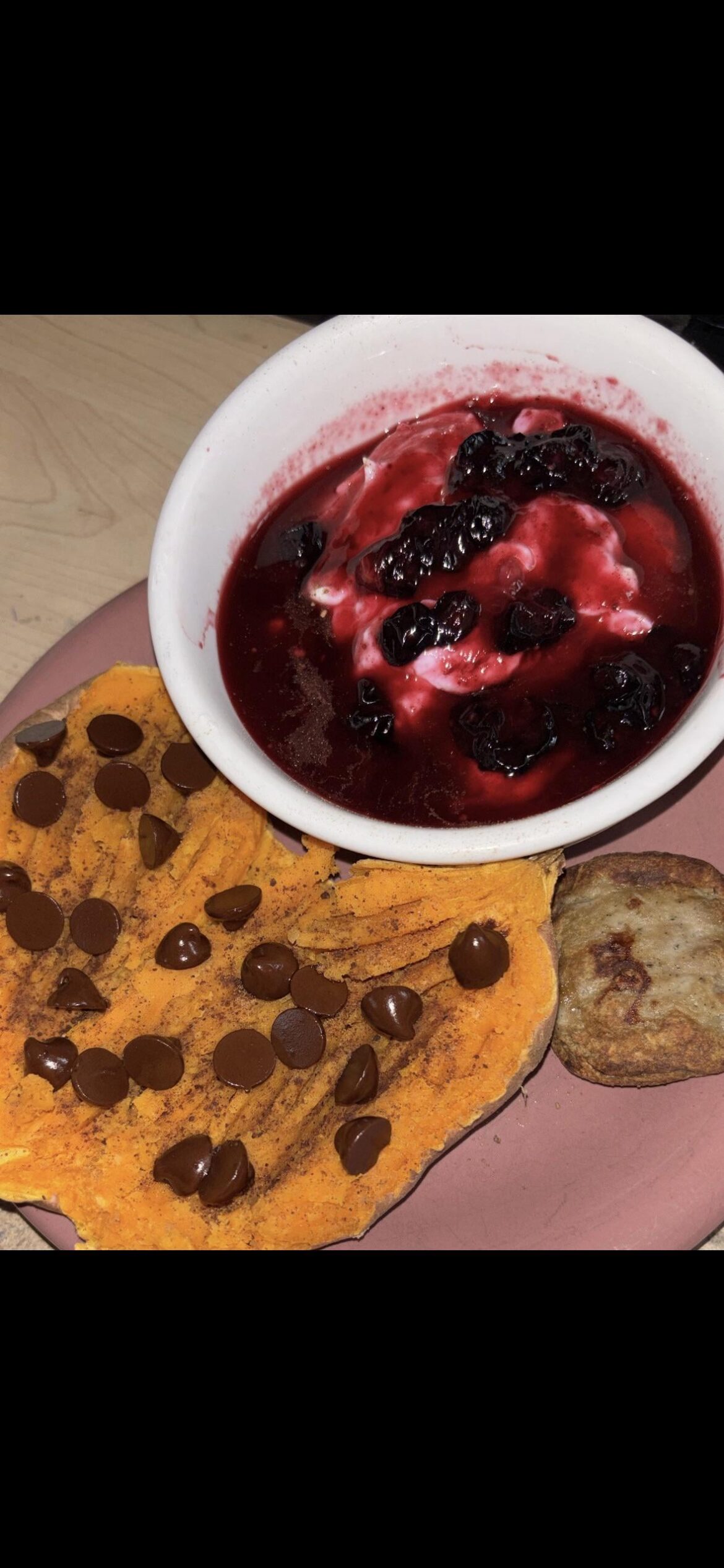 How do you eat your sweet potato? 422 cals for the meal