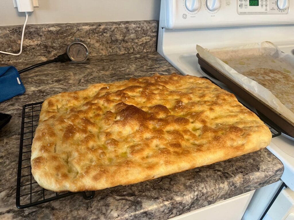 First bake of the new year! Schiacciata