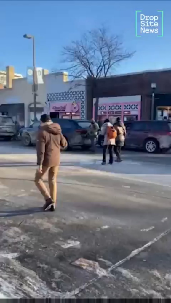 ICE shooting from the Pink Lady's POV