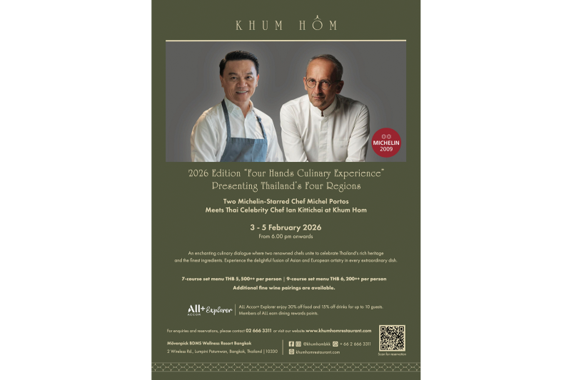 Chef Ian Kittichai joins Michel Portos in four-hands culinary extravaganza 