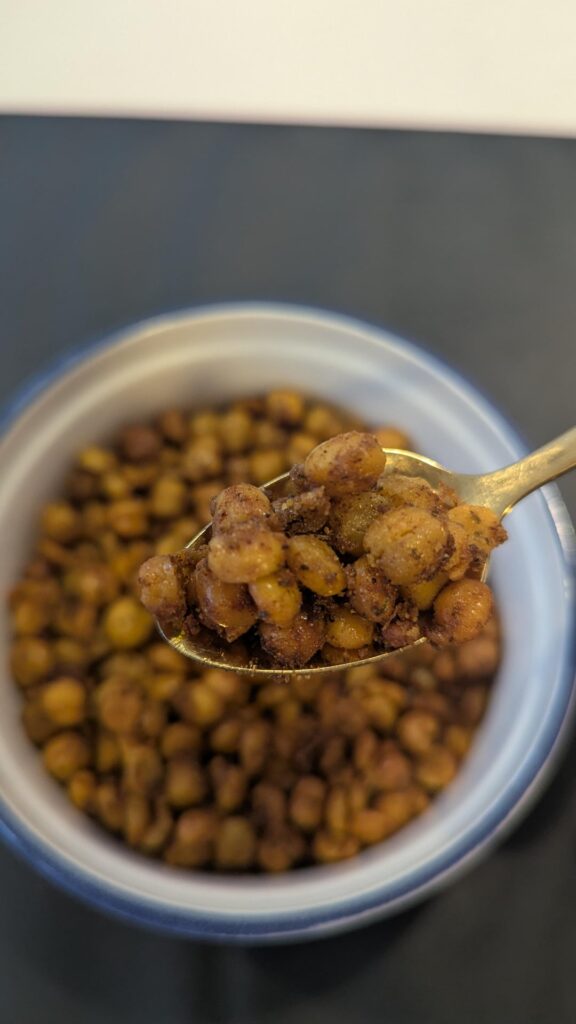 If you have a tin of chickpeas, why not - roasted, flavoured chickpeas!