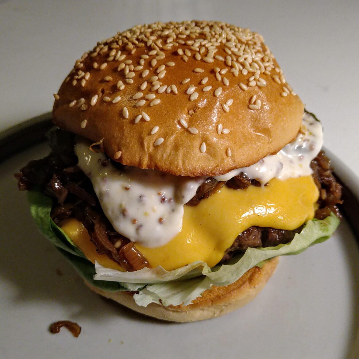 Sloppy onion burger