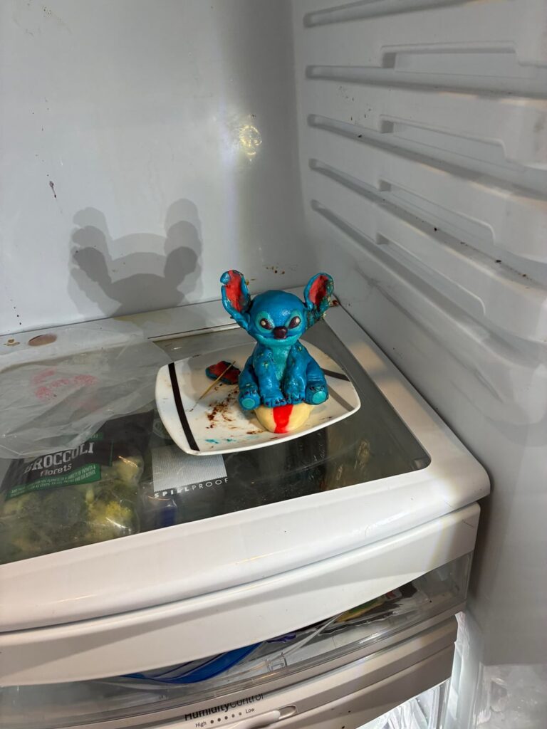 Scary? Maybe. But ok for first sculpture made of rice crispy I think