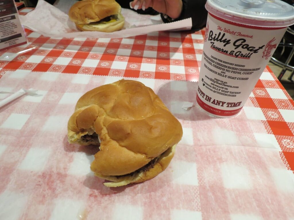 I ate the best Cheezborger at Billy Goat Tavern