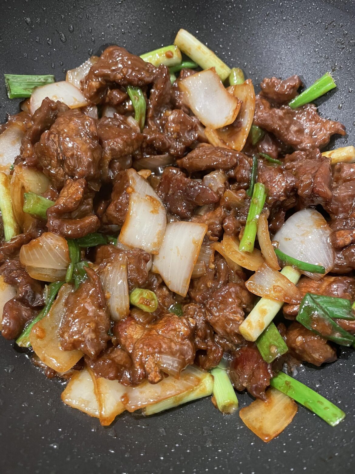 [homemade] Mongolian Beef