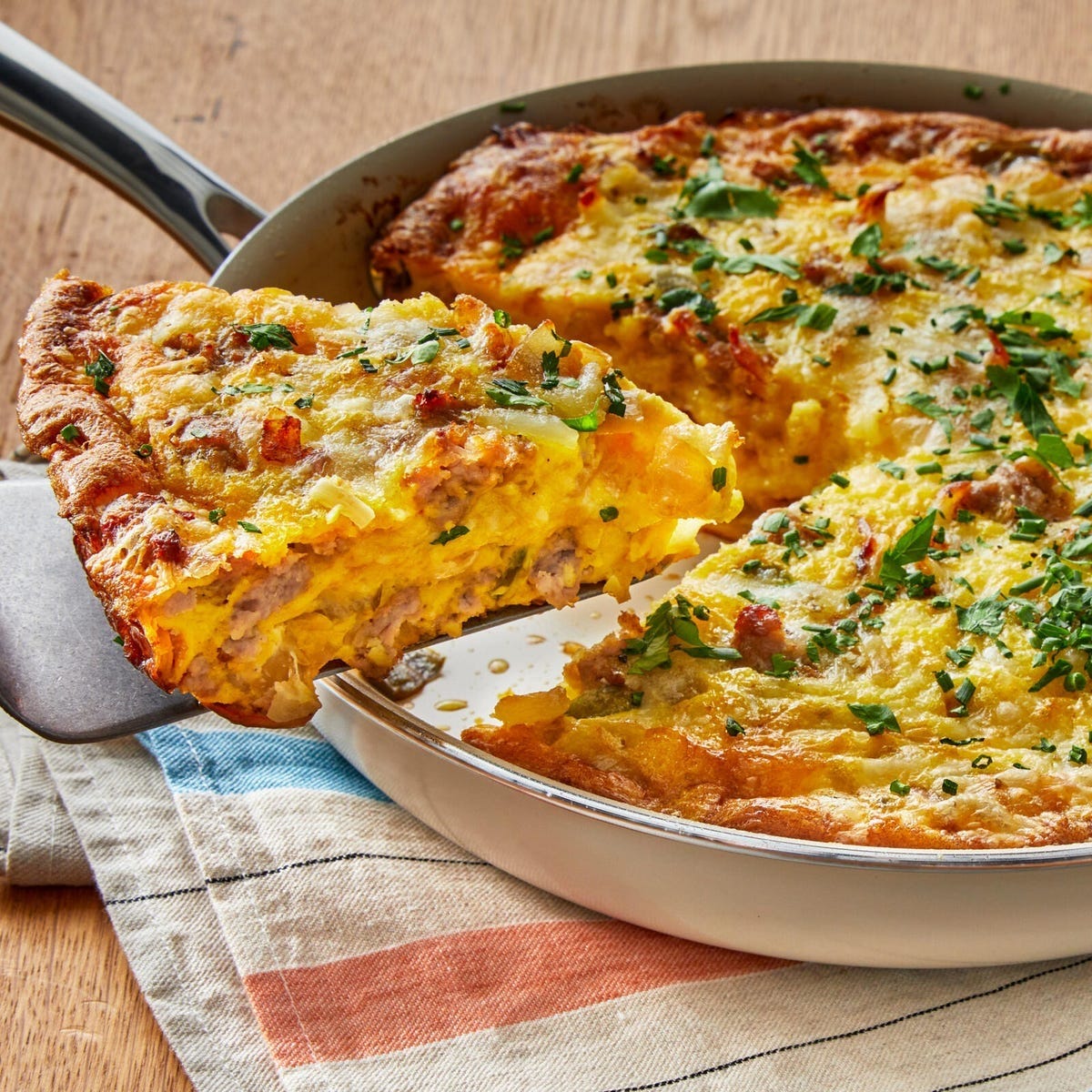 christmas breakfast crustless quiche