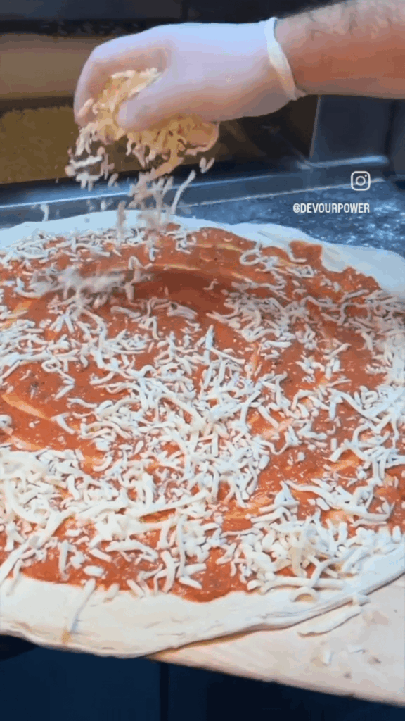 Bacon pizza from the same people who brought you that ridiculously overloaded pepperoni pizza.