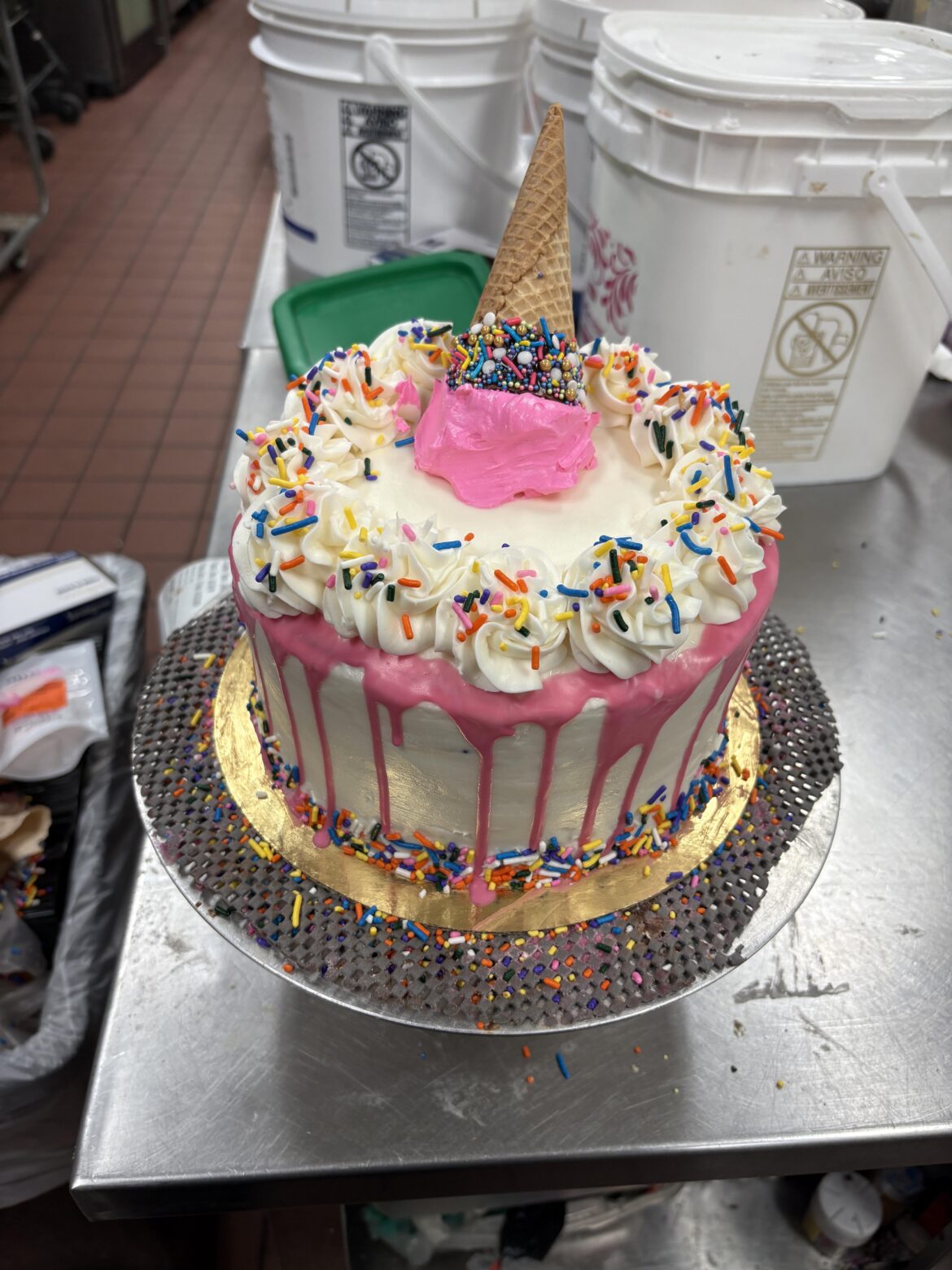 My first time doing a drip cake