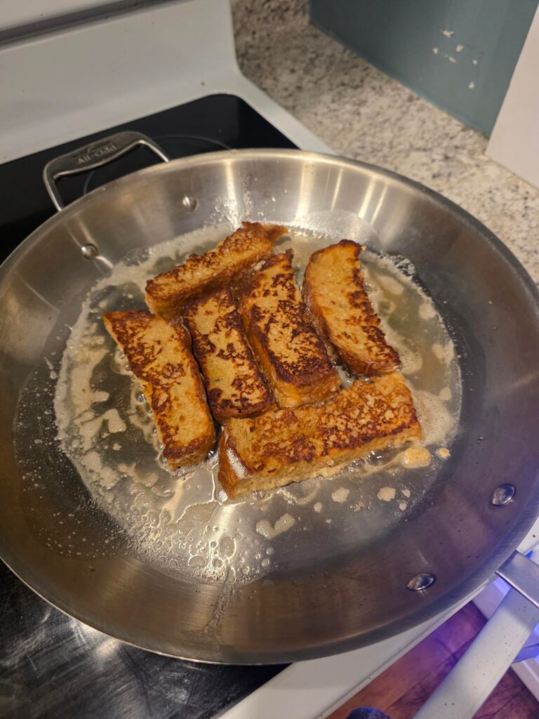 Banana French toast sticks