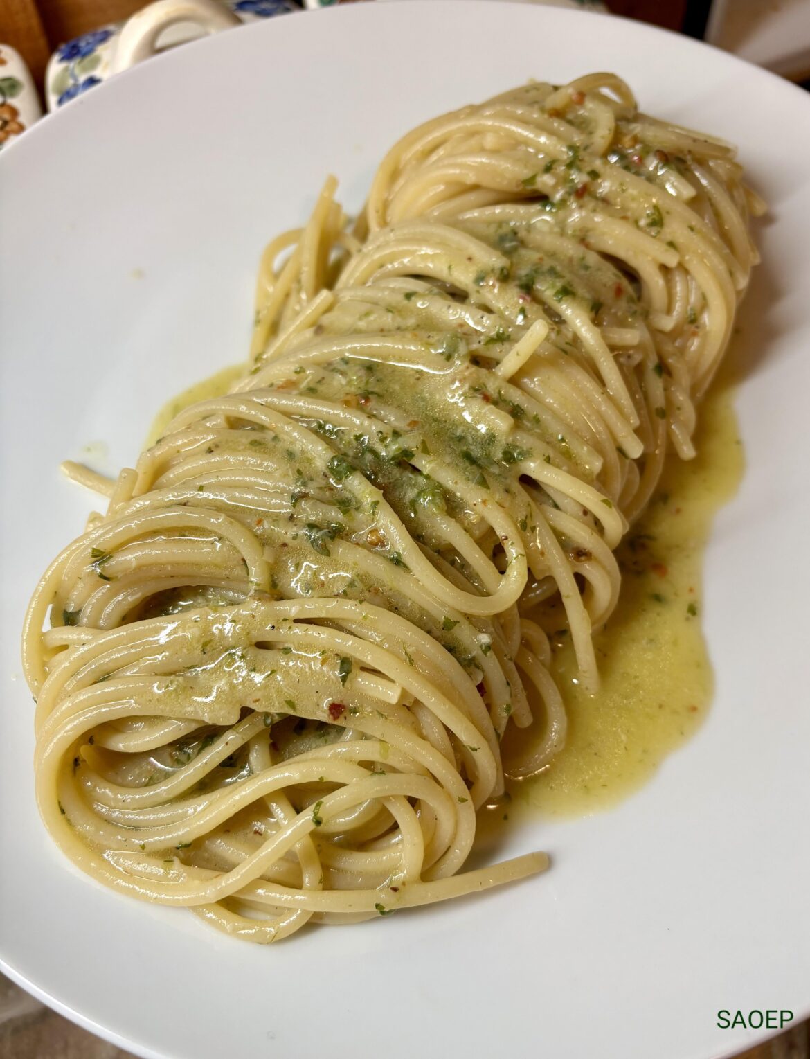 Spaghetti aglio, olio e pepperoncino