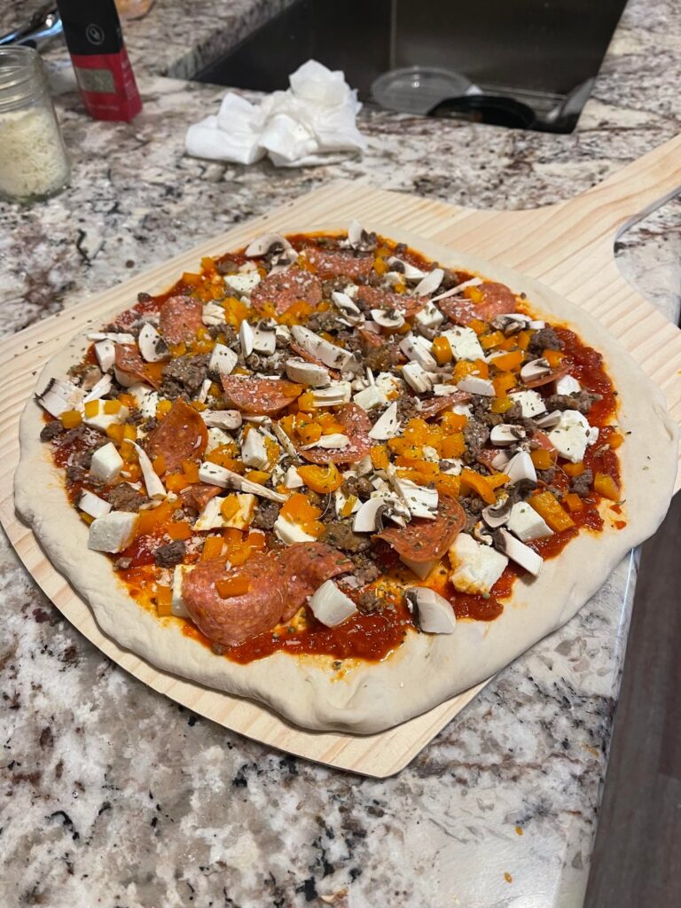 Friday night pizza on the Genesis