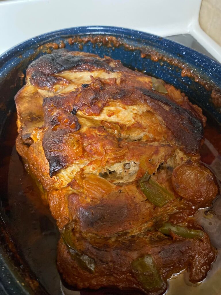 Bone-in pork shoulder roast $1.88/lb