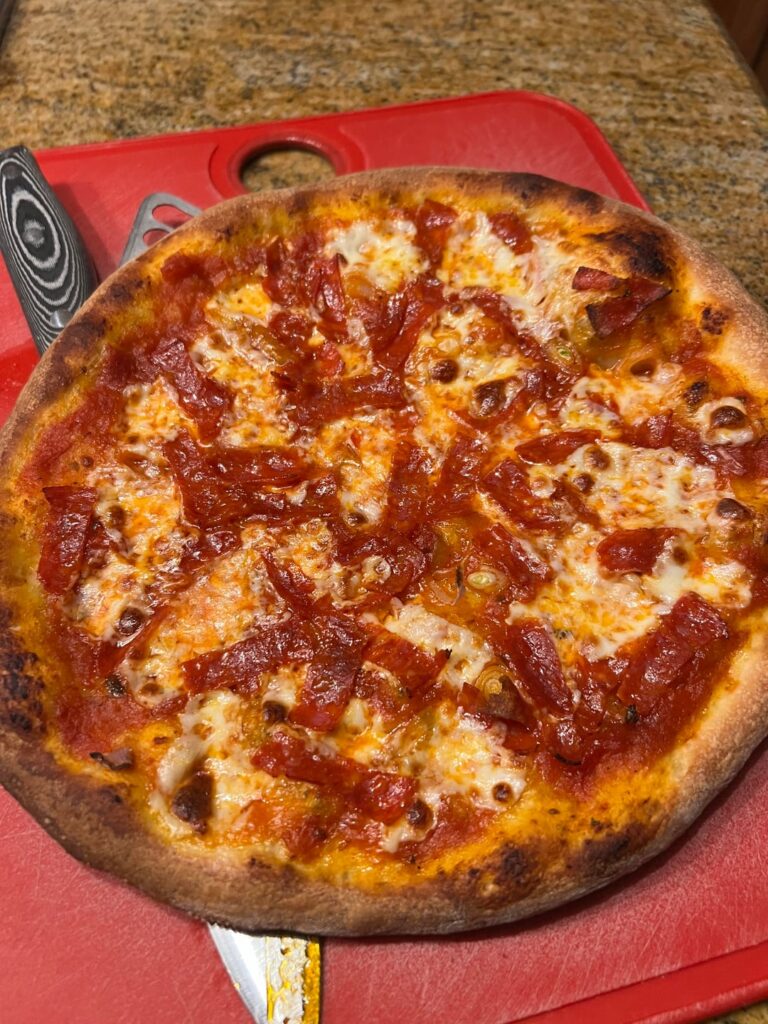 Calabrese and shallots