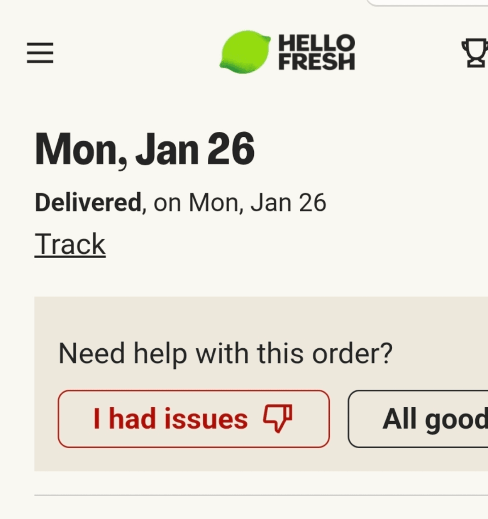 Box delivered a day early