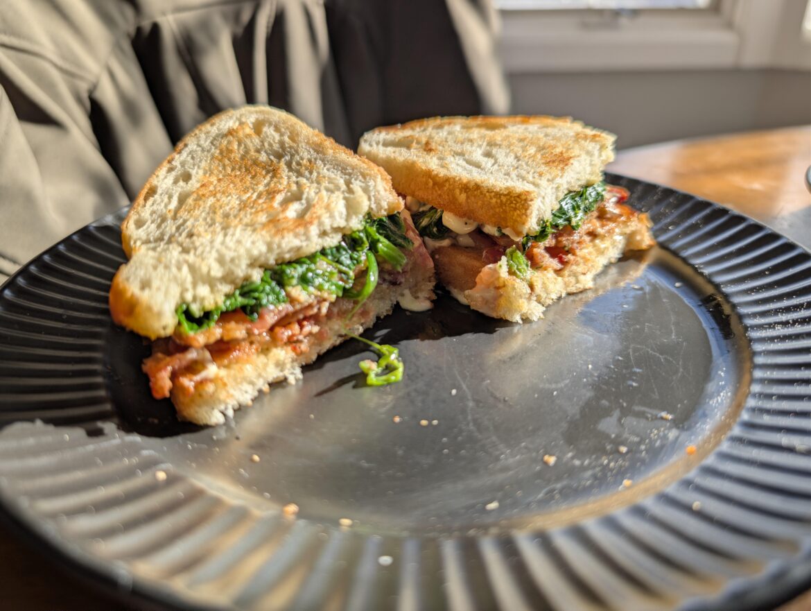 Bacon spinach tomato