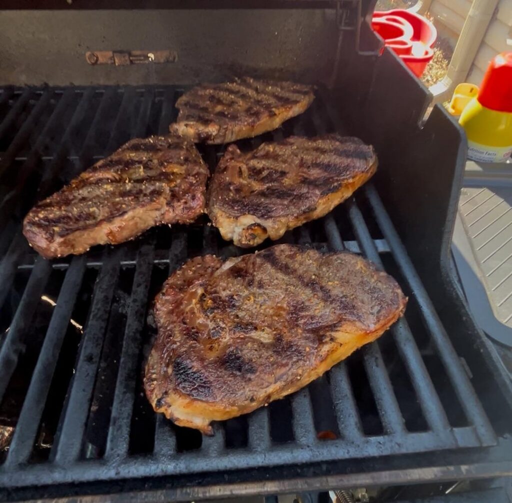 From the Oven to a sear on the Gas Grill