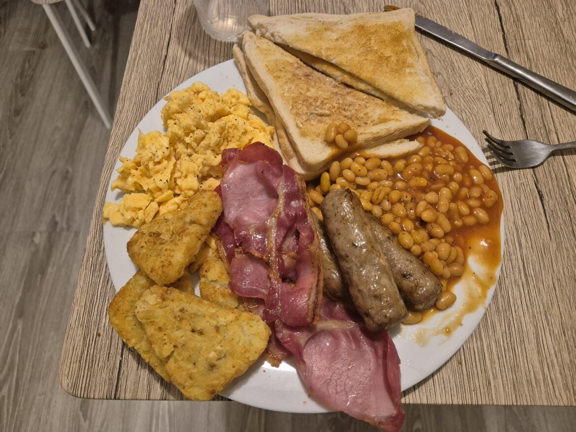 tesco express had no black pudding :(