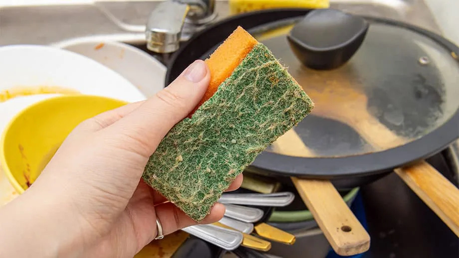 dirty sponge kitchen.