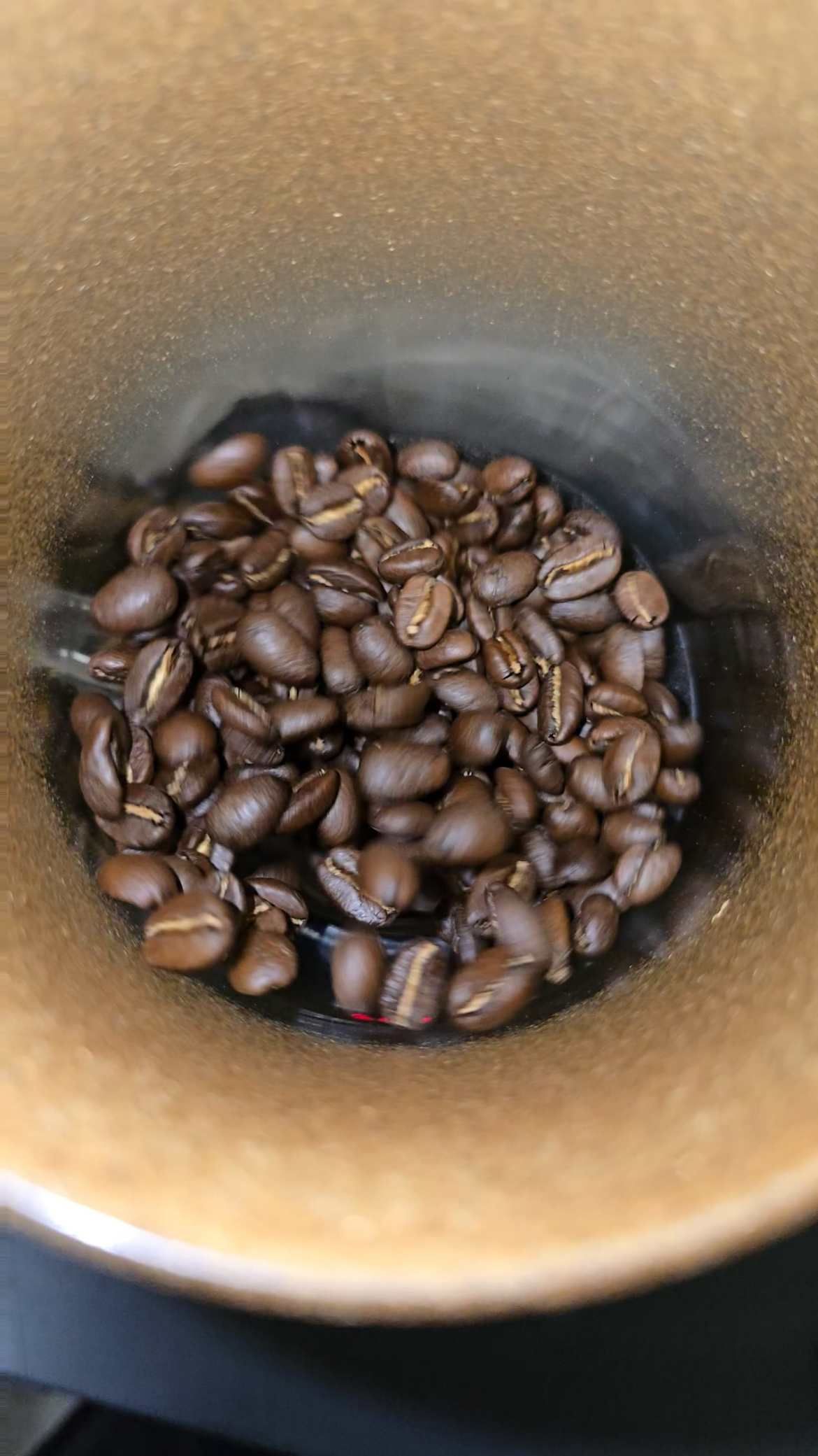 Coffee roasting in slow motion, oddly satisfying