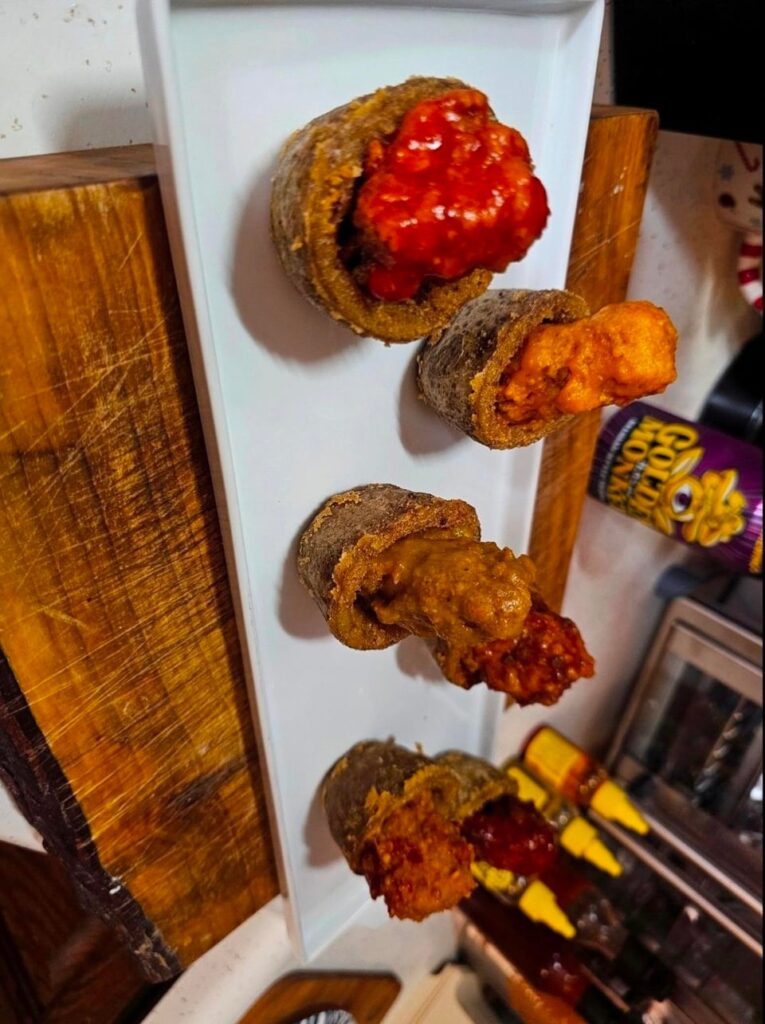 Chicken Potato Skin Shots