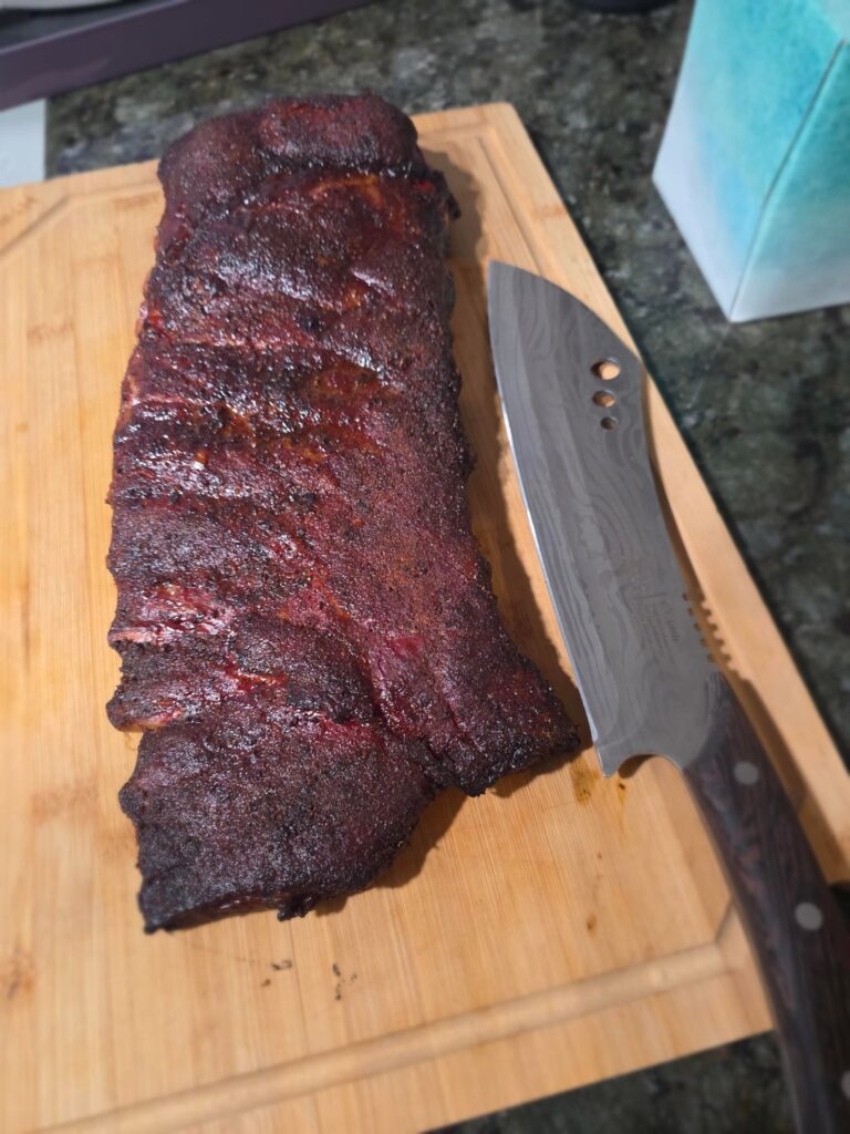 Smoke ring damn near collapsed on itself. No wrap no sauce.