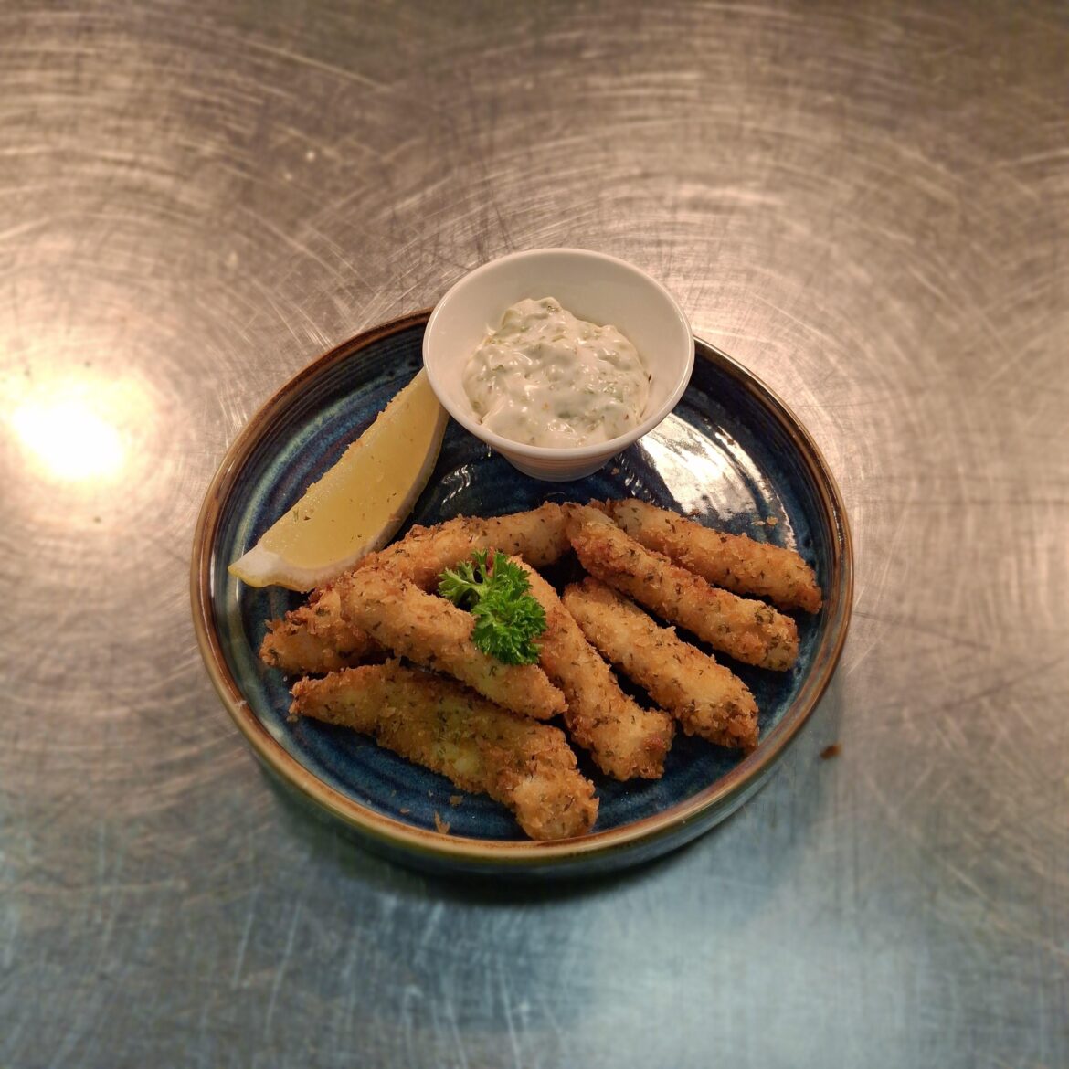 Plaice goujons I made.