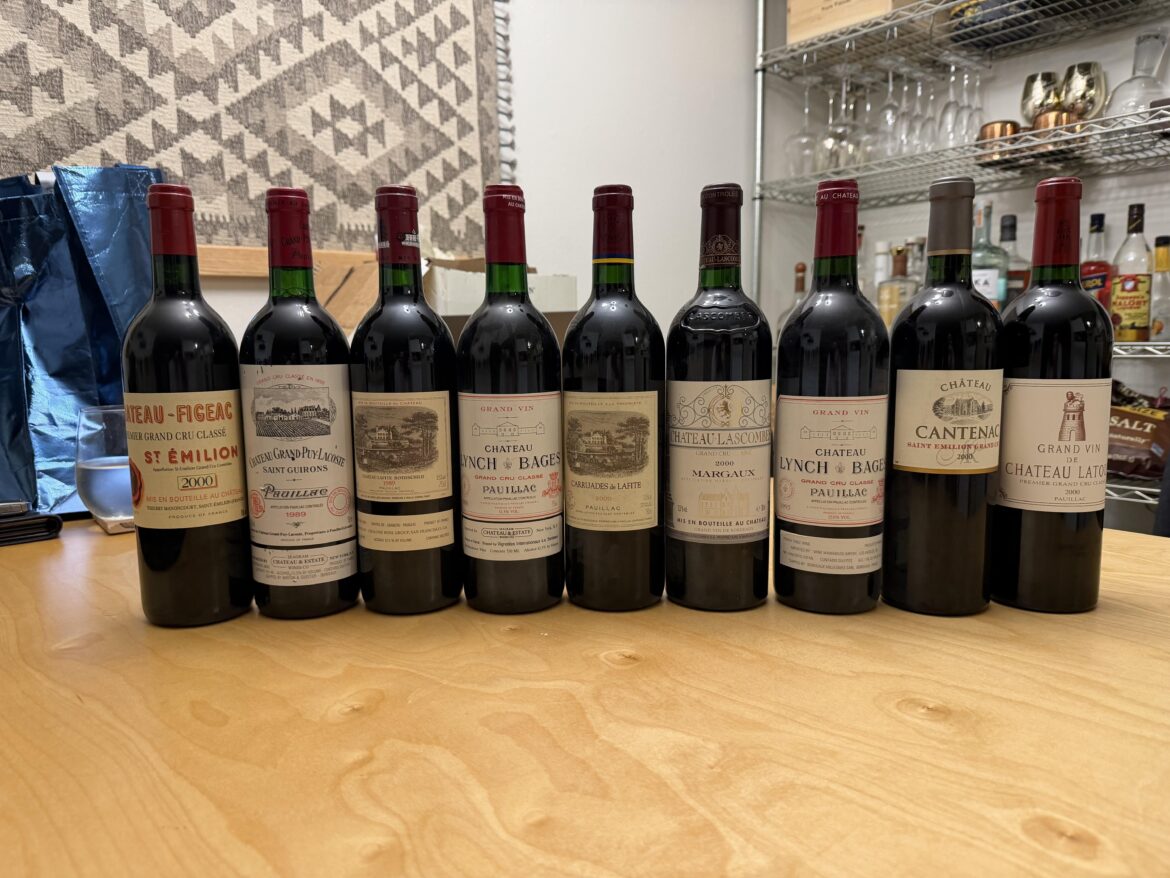 20-30 Year old Bordeaux lineup