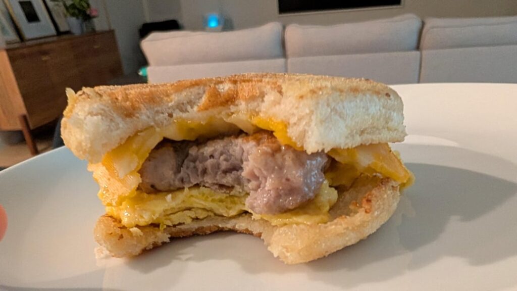 I made sausage egg muffin for $1.40 each