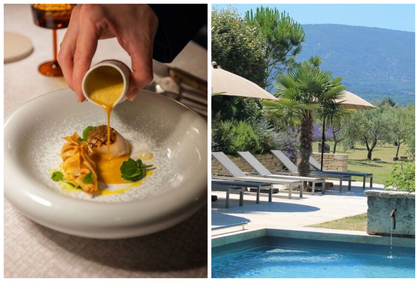 After earning Three MICHELIN Stars at Le Castellet, Chef Christophe Bacquié chose a smaller stage: La Table des Amis, on the Luberon property Le Mas les Eydins. © La Table des Amis/Le Mas les Eydins