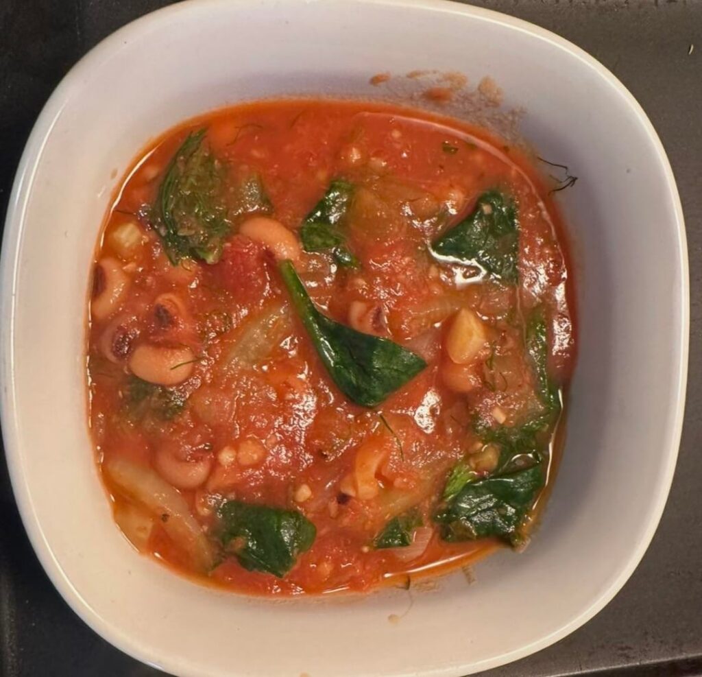 Greek Black Eyed Pea Soup