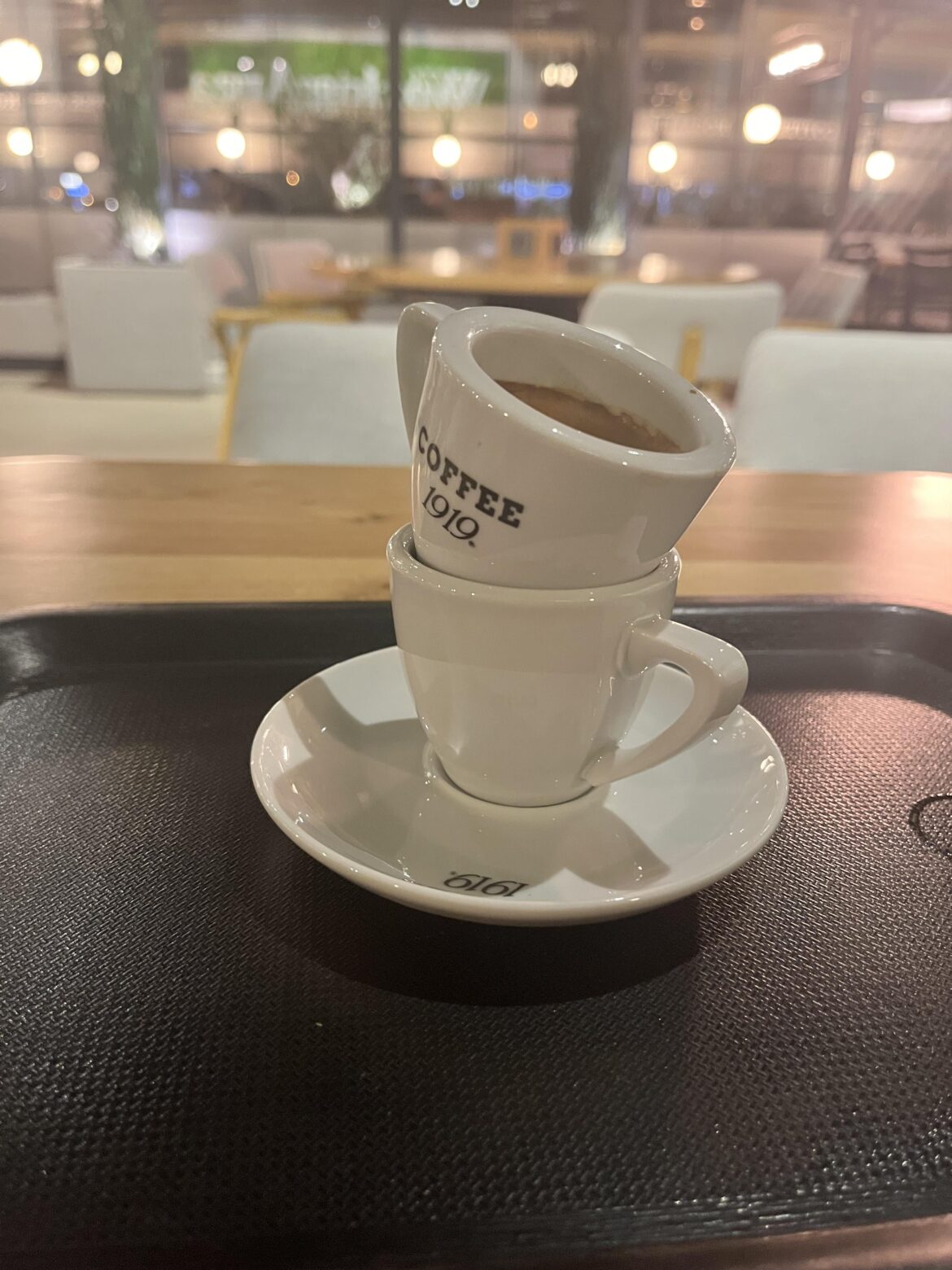 I ordered double espresso…