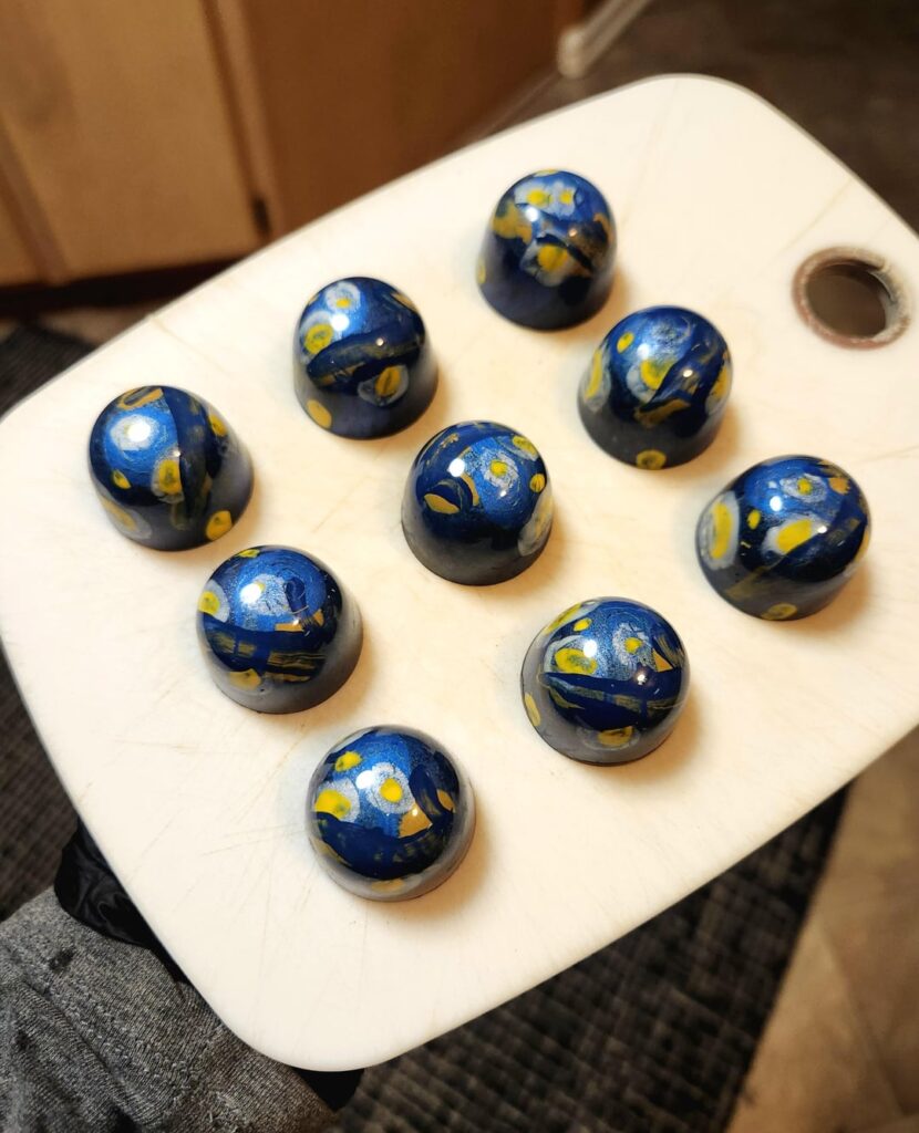 "The Starry Night" Inspired Bonbons
