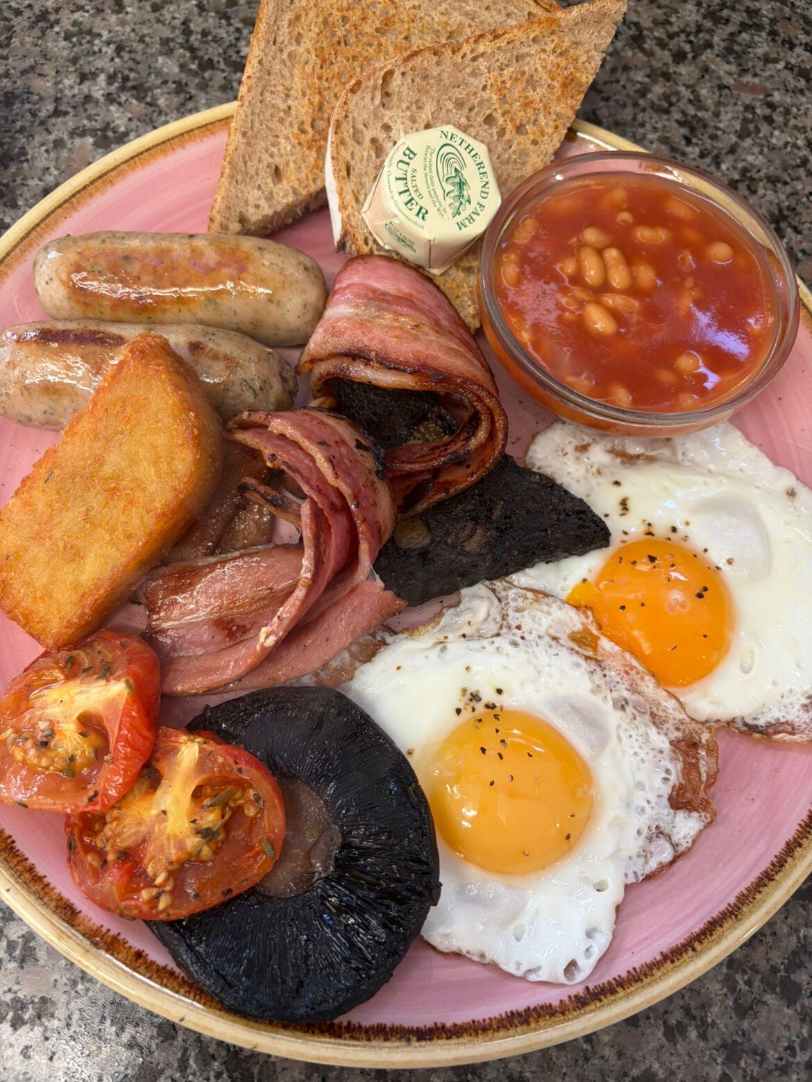 Lovely Full breakfast at 'Thyme' Cafe, Lowdham, Nottingham. £14.50