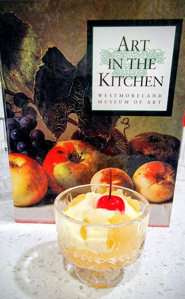 Tropical Snow gelatin dessert from Westmoreland Museum of Art Cookbook