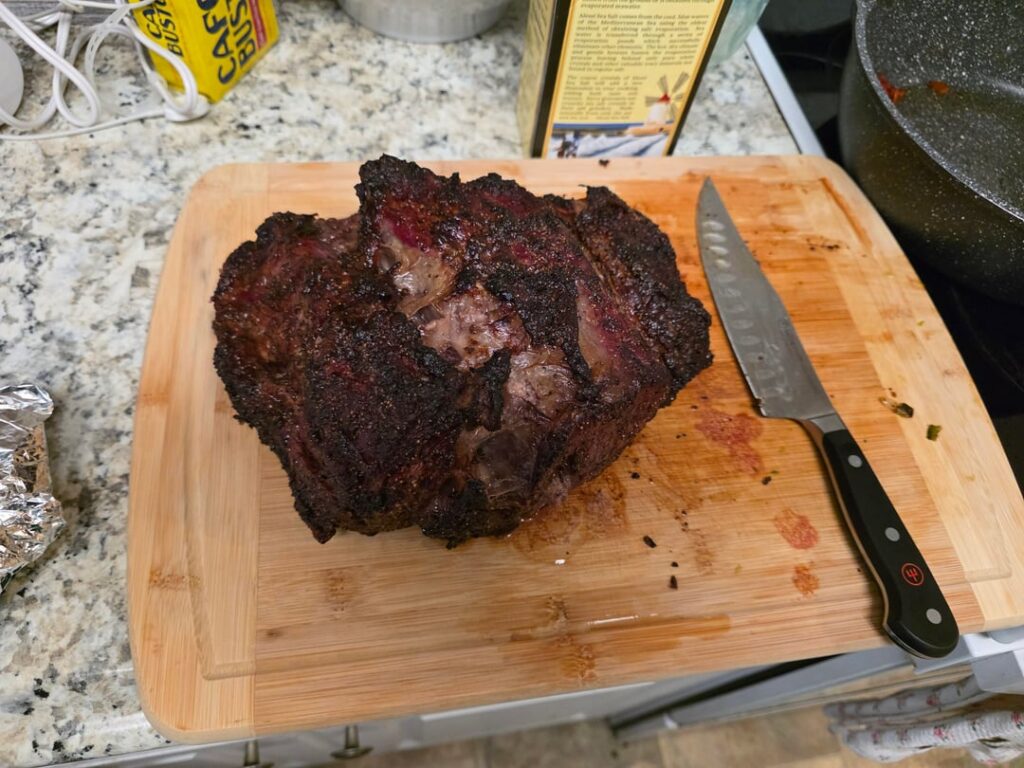 First smoke on the pellet smoker