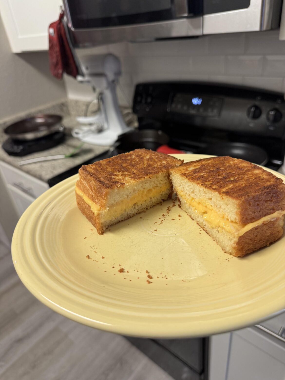 Freshly baked bread! Always one of the first things I make when I cut into a fresh loaf.