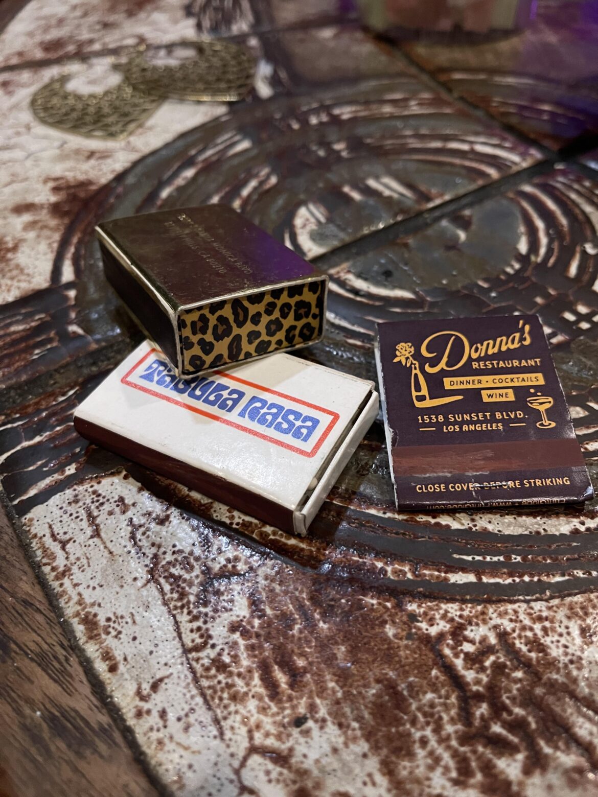 Restaurants that have matchbooks