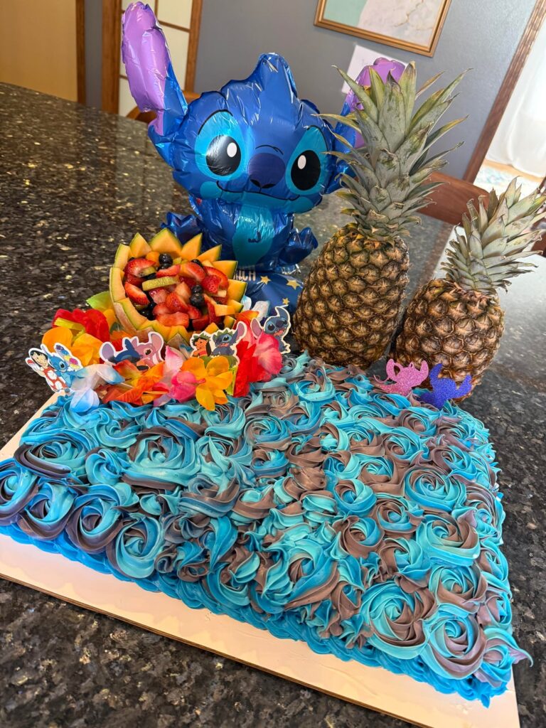 Stitch birthday cake
