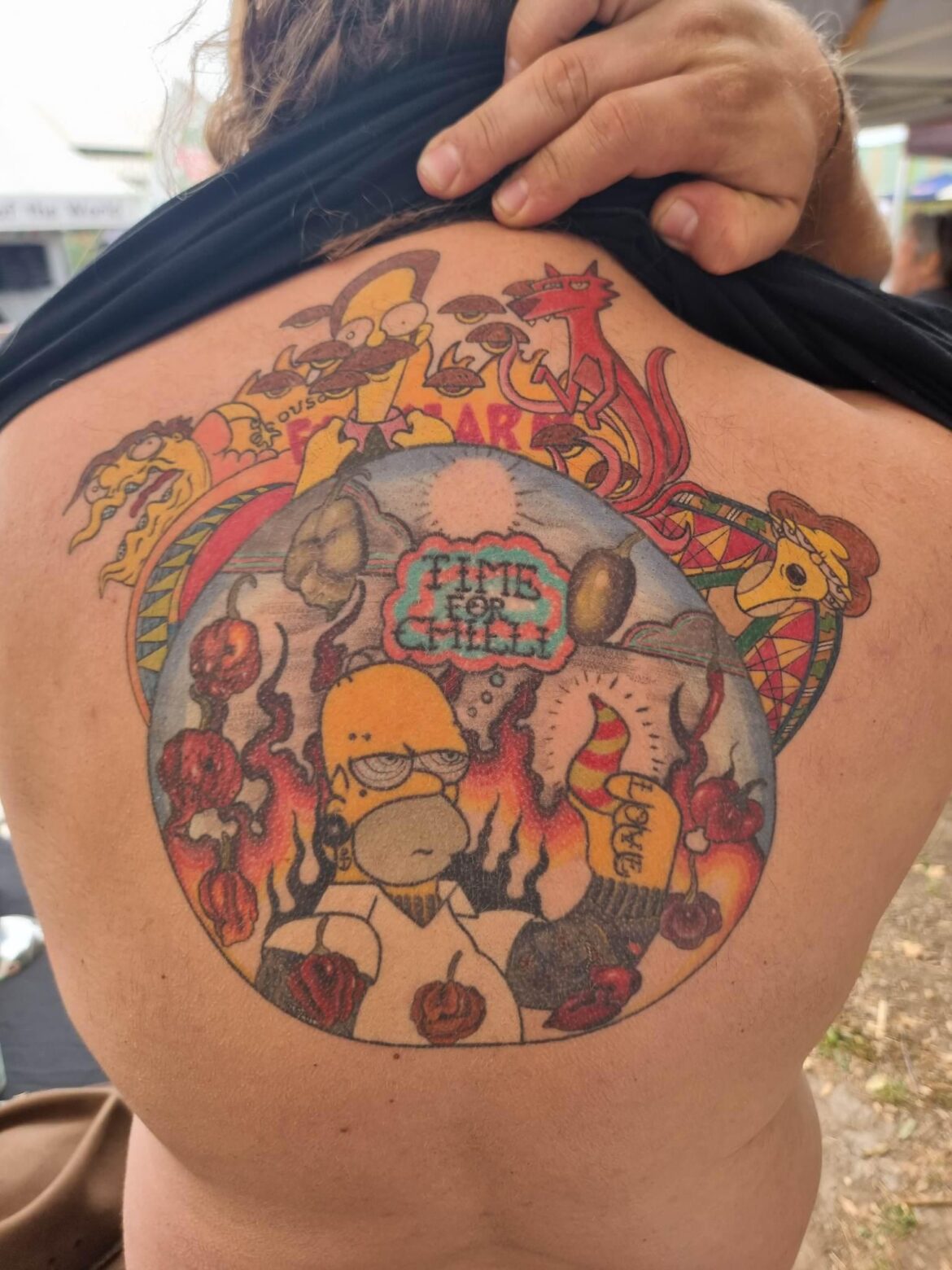 Here's my Simpsons chilli tattoo