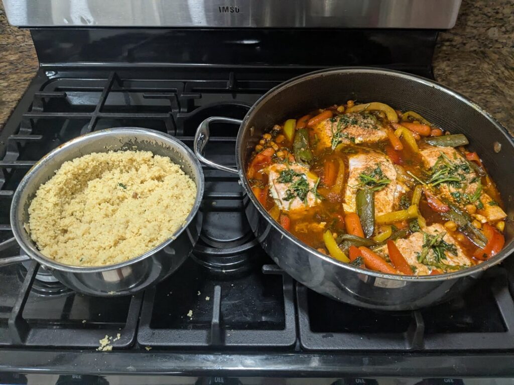 Moroccan Fish and Couscous