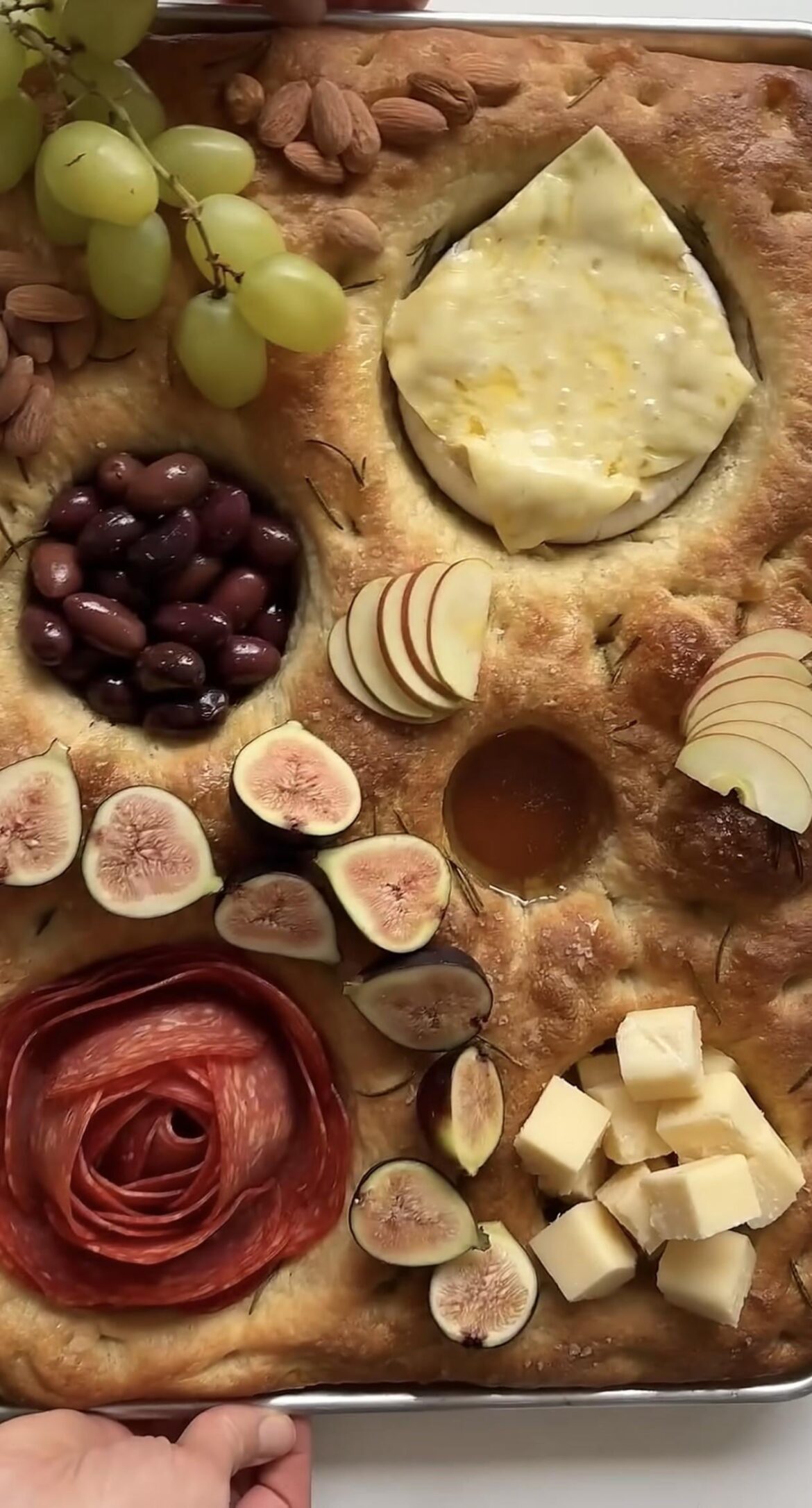 Built in focaccia charcuterie 😍