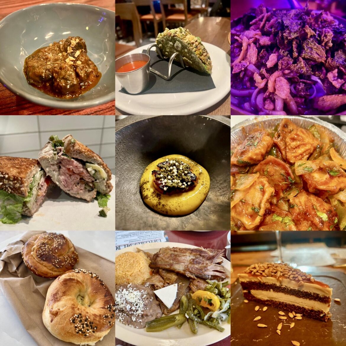 9 Things That I Ate in November That I Very Much Enjoyed and Also Remembered to Take a Picture Of (Left to Right, Top to Bottom)(Not a Ranking):