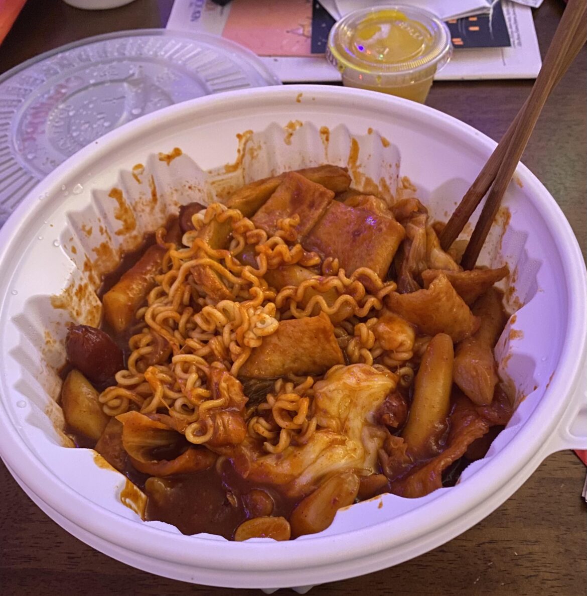 Level 4 spice challenge at Yupdduk in LA