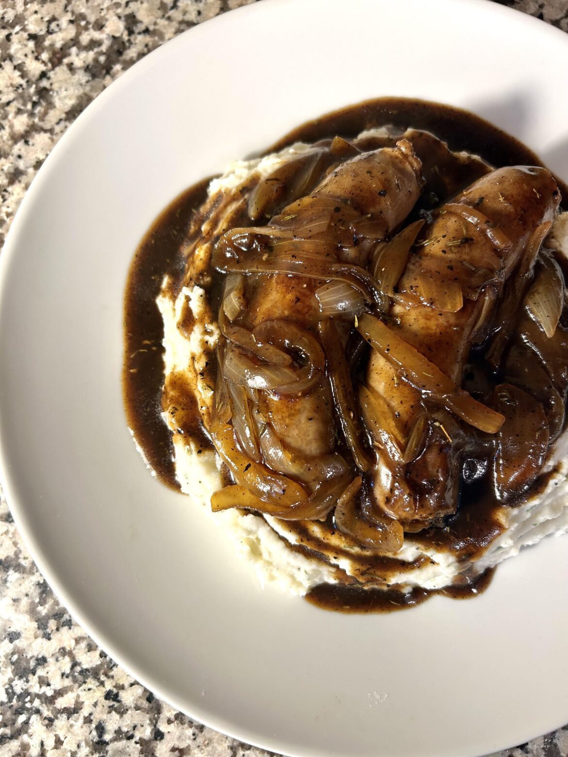 Last night’s bangers n mash